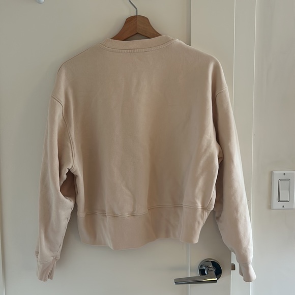 Zara cropped blush light pink sweatshirt - Picture 4 of 7